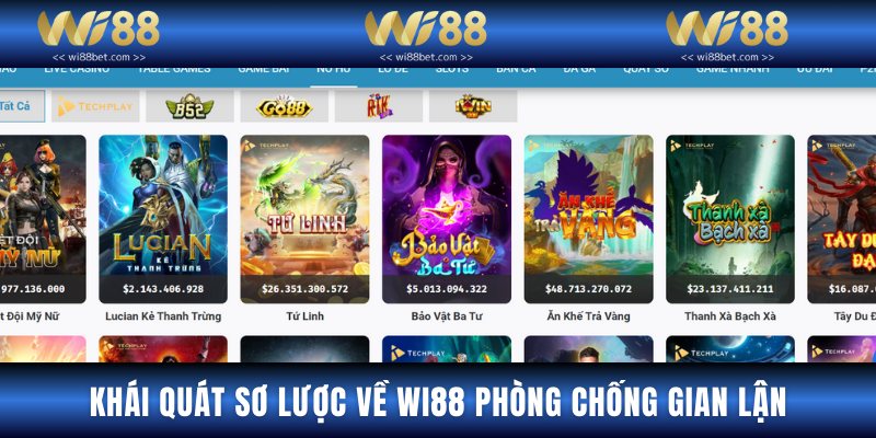 Giới thiệu chi tiết về Wi88 phòng chống gian lận