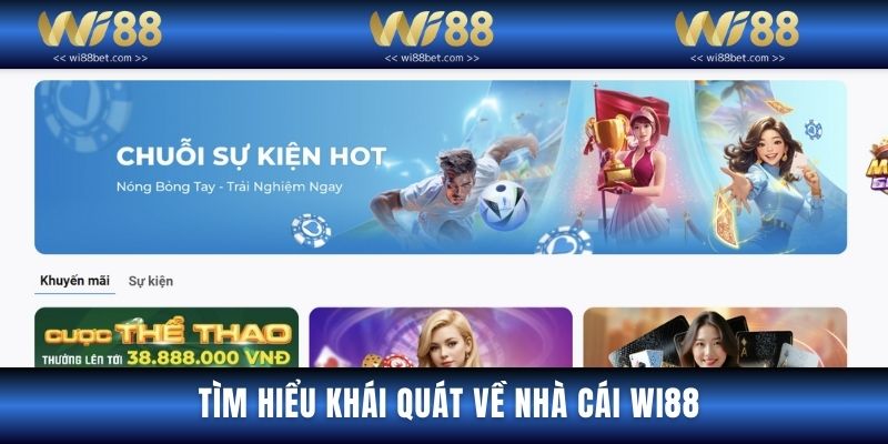 Wi88 hoạt động tại thị trường cá cược từ năm 2010